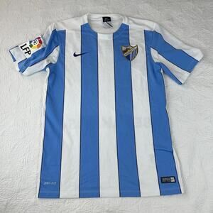 MALAGA 2015 2016 HOME FOOTBALL SHIRT SOCCER JERSEY NIKE 644634-105 Mens Size S